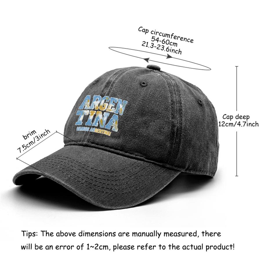 Бейсболка Snapback с принтом флага "АРГЕНТИНА" "ДАВАЙ, АРГЕНТИНА", Регулируемая бейсболка, Головной убор, Однотонная, С изогнутым козырьком, Модная женская кепка