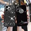 Astronaut Patterned Soft Silicone Case For Samsung A55 A35 M35 S24 Xiaomi Redmi Note 13 Poco C65 iPhone 15 Camera Shockproof Protective Bumper Cover