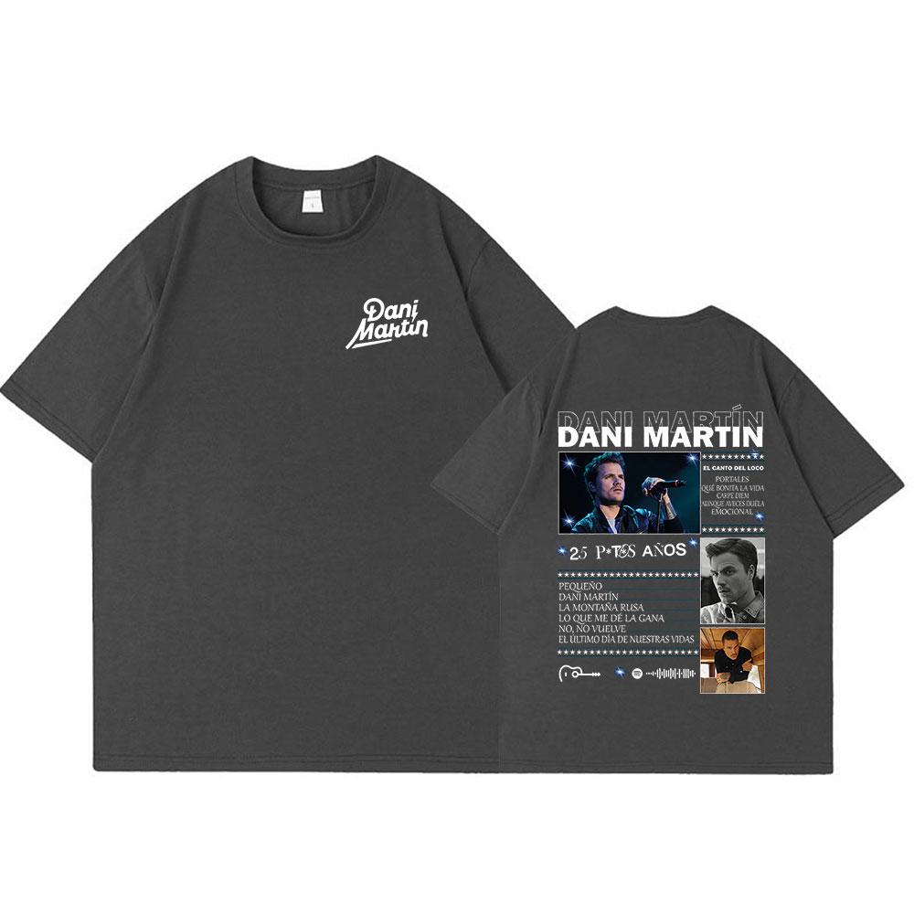 Dani Martin Album Tour Merch T Shirts Men Women Clothing Fashion Vintage Short Sleeve Tshirts Cotton Casual Loose Tshirt Tops