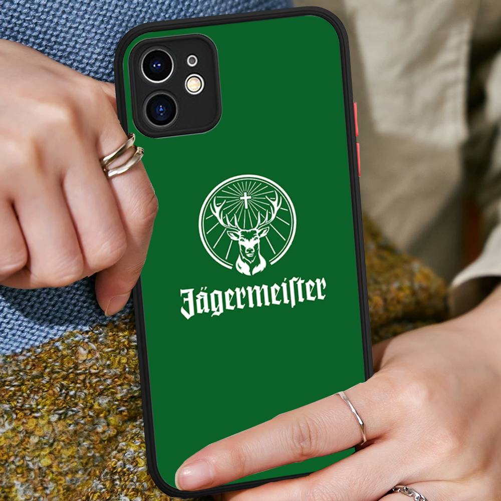 Чехол для телефона с логотипом J-Jagermeister для IPhone 16 15 14 Plus 15 13 12 11 Pro Max X XS MAX Матовый чехол
