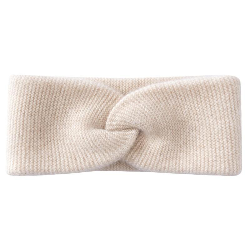 Womens Knitted Wide Headband With Bow Detail Warm Winter Hair Accessory Cold Weather