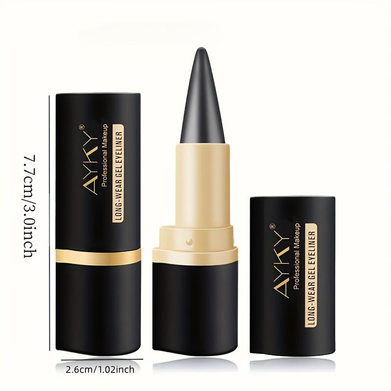 Стойкая гелевая подводка для глаз на 24 часа — матовая, быстросохнущая, не размазывается и водостойкая в 4 цветах для безупречного повседневного и праздничного образа