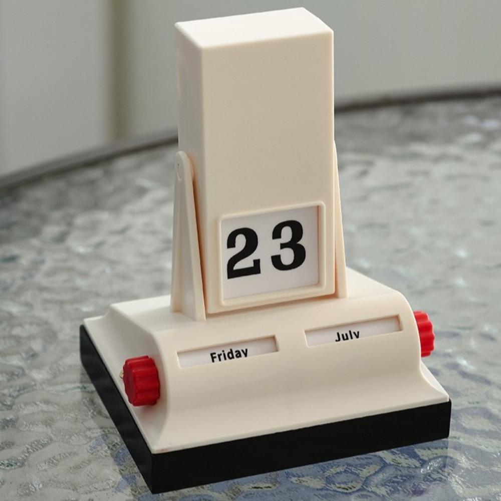 Ретро Вращающийся Календарь Свет Роскошный Вечный Календарь Креативный Настольный Календарь Отель