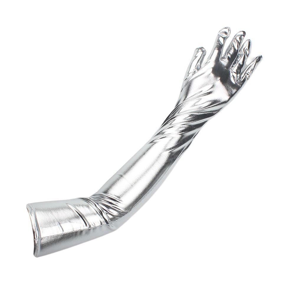 Punk Leather Gloves Hip-pop Etiquette Mittens Cute Long Gloves Girl