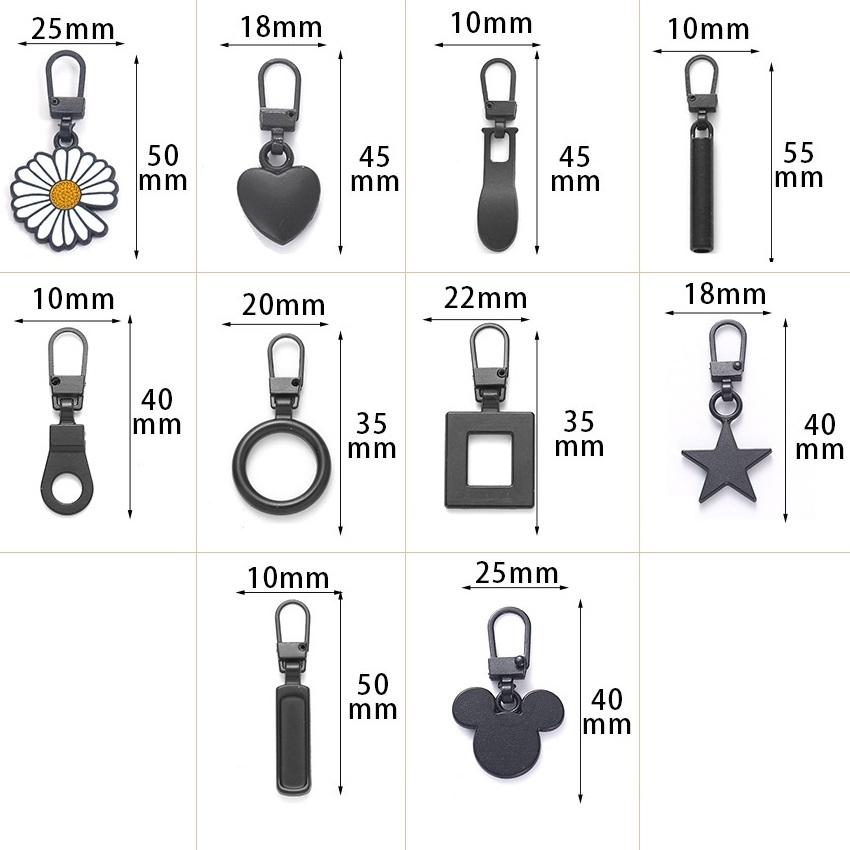 5 шт., металлический универсальный сменный слайдер для молнии, съемник для молнии, ремонтный комплект для рукоделия, швейные инструменты