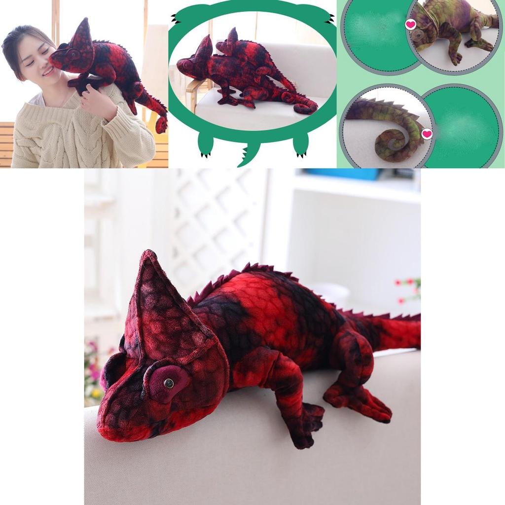 Realistic Chameleon Plush Toy Reptile Stuffed Animal Doll Wholesale Manufacturer