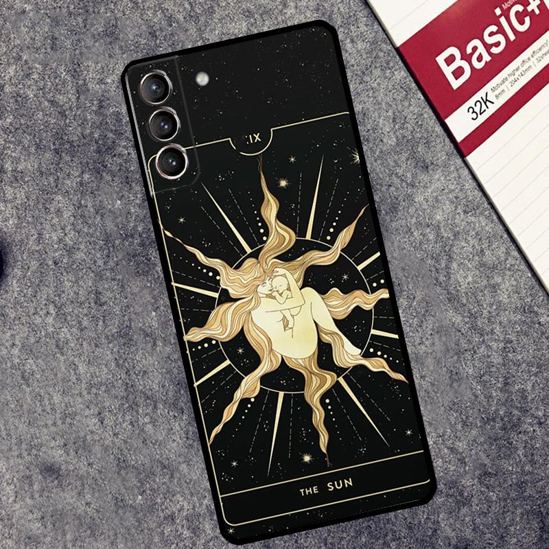 Чехол-кошелек со знаком зодиака и картами Таро для Samsung Galaxy S24 S23 S22 S21 Plus Ultra Note 20 S9 S10 Note 10 S20 S21 FE