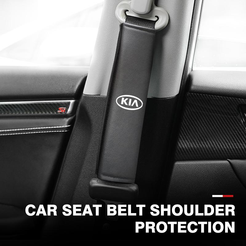 1/2PCS Car Safety Belt Shoulder Straps Cover Protection Padding For KIA K5 K2 Rio Optima Sportage Venga Sorento Stonic Forte sah256