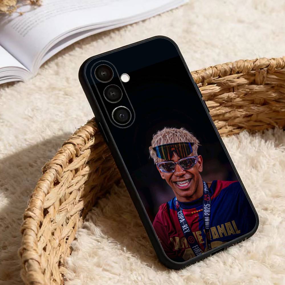 Чехол для телефона Football 10 L-Lamine Y-Yamal для Samsung Galaxy A20, 21s, 22, 31, 32, 52, 53, 72, 73, 80, 91, Мягкий Черный Корпус