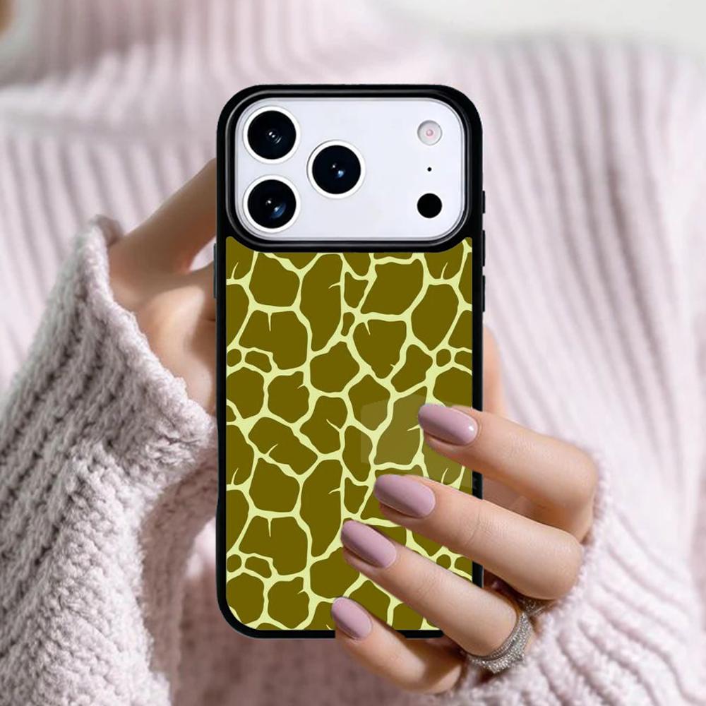 Чехол для телефона со скином, рисунок 'Жираф Камуфляж', для Apple iPhone 17 Air 16E 15 14 Plus 13 12 11 Pro Max Mini Funda Cover
