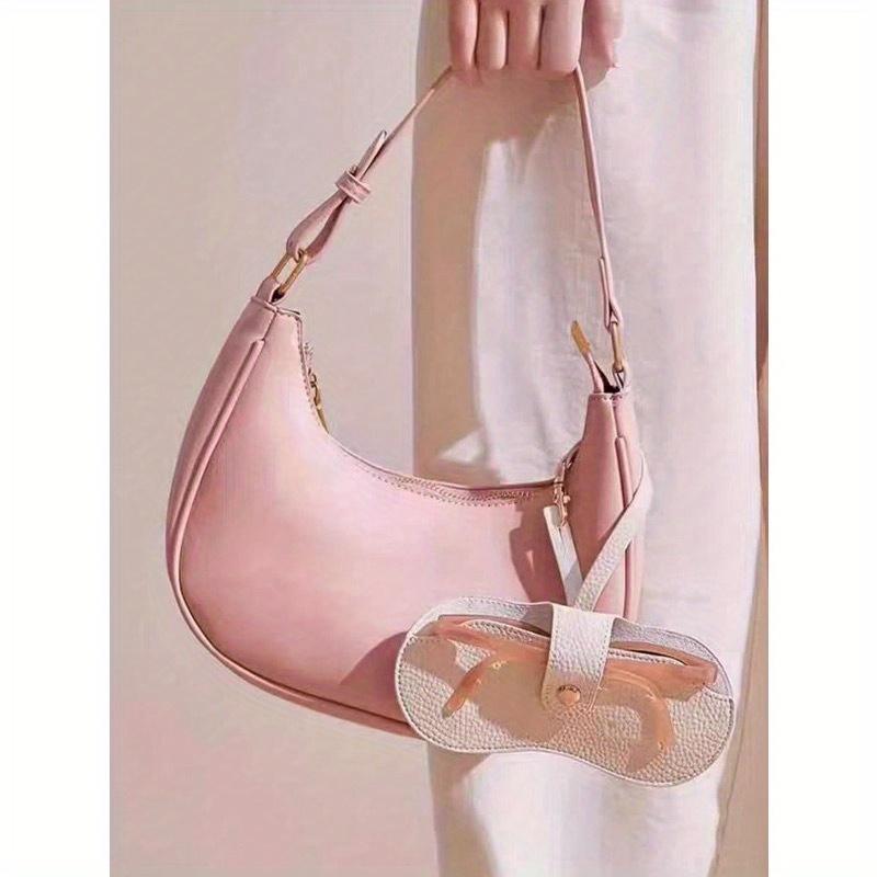 1pc Eyeglasses & Lipstick Storage Bag, Sunglasses Pouch, Portable Glasses Case, Women Eyewear Box, Travel Sunglasses Protective Cover, Boho Vibes