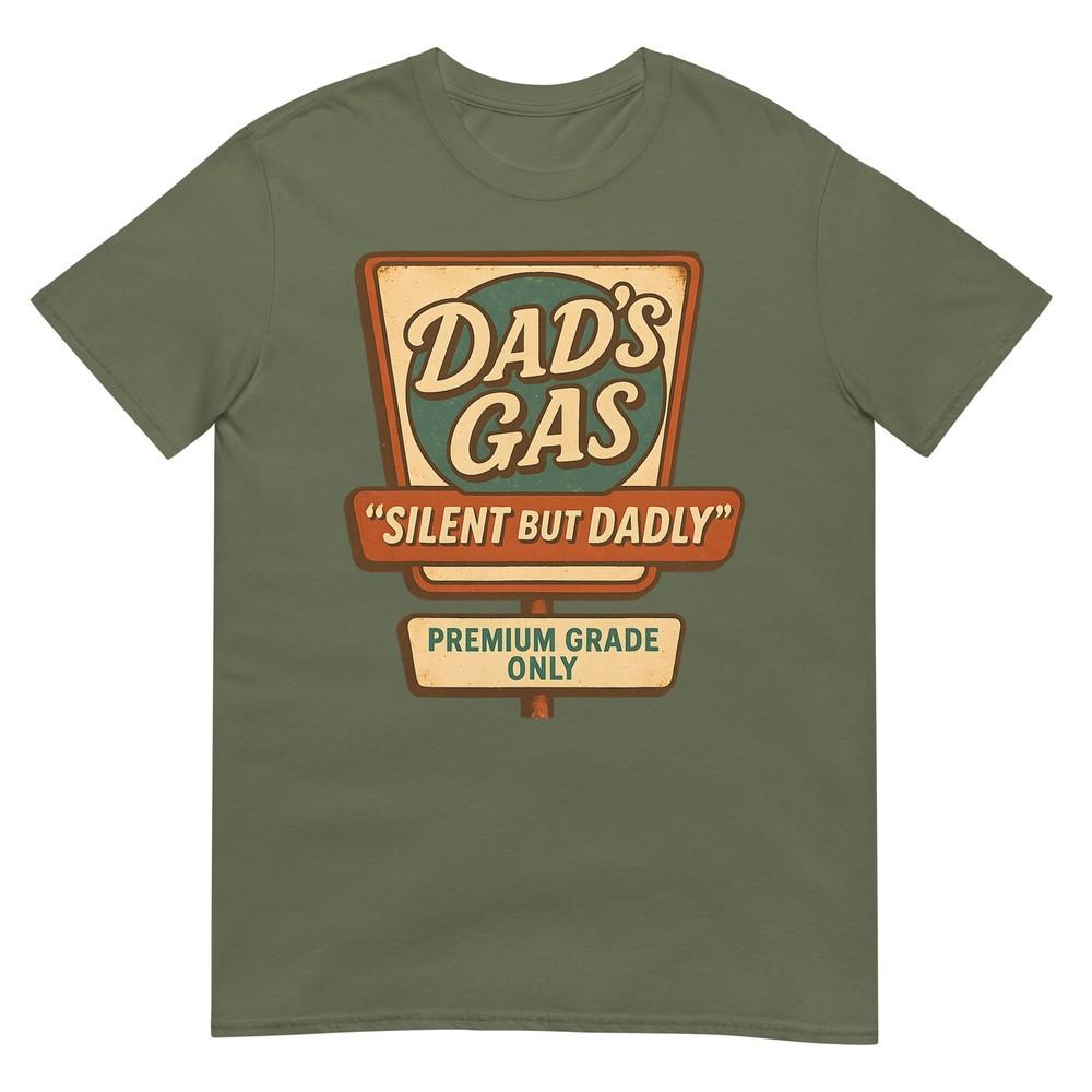 Silent But Dadly Funny Fathers Day Fart Dad Farting Vintage Tshirt