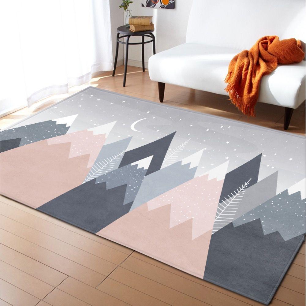 3D Three-Dimensional Large Carpet Door Mat Black And White Vortex Living Room Large Square Floor Mat Non-Slip Foot Mat