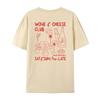 Retro Style Cheese And Wine Club Graphic Tshirts For Unisex Cute Funny Food Lover Streetwear Fashion Summer Tshirt