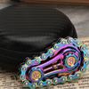 Радуга EDC Gear Chain Fingertip Gyroscope Toys Metal Sprocket Flywheel Fidget Spinner для взрослых и детей Антистрессовый ролик