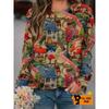 Plus Size Pop Fashion Digitally Printed Halloween Pullover Autumn/winter Thermal T-shirt