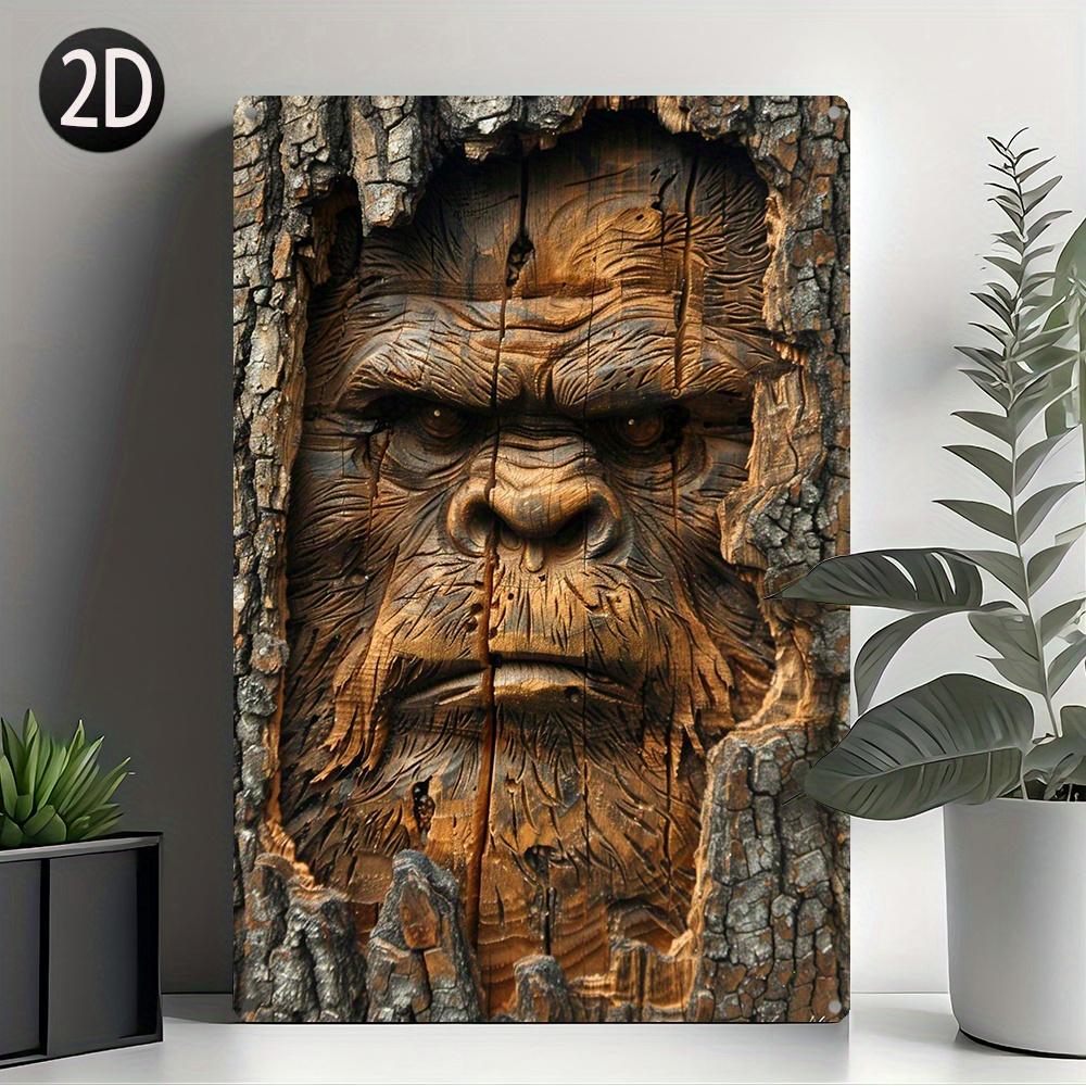 8x12" (20х30см) Настенный знак Bigfoot из 100% алюминия: Прочный, влагостойкий, на 32% более устойчив к изгибу