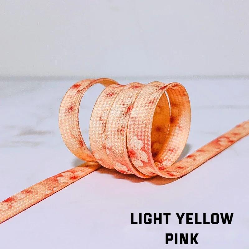 Daisy Cherry Rope Shoe Laces Flower Shoelace for Sneakers Strap Sports Shoelaces Rubber Bands for Shoes Accessories New