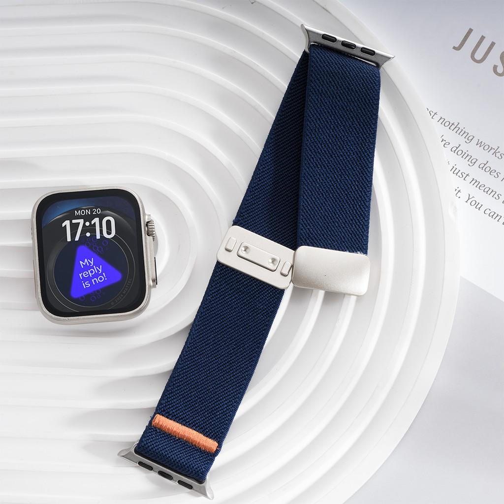 Магнитный нейлоновый ремешок-петля эластичный браслет для Apple Watch Ultra 3 49 мм Iwatch Series 11 10 9 8 7 6 SE 5 4 46 мм 45 мм 44 мм 42 мм