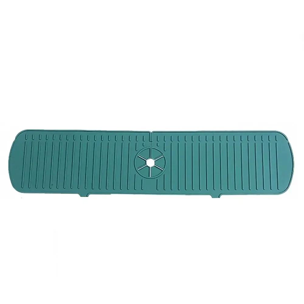 Silicone Tap Drain Pad Kitchen Faucet Splash Proof Mat Bathroom Drainage Pad Wash Basin Sink Splash Mat Countertop Protector