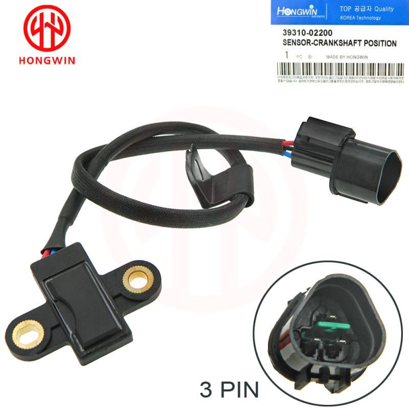 39310-02200,3931002200 NEW Crankshaft Position Sensor Fits Hyundai Sonata Amica Atoz Getz Kia Picanto Forte Optima Sorento