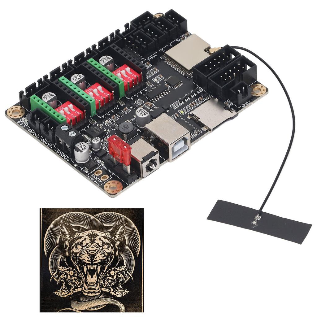MKS DLC32 V2.1 32 бит ESP32 WIFI GRBL TFT лазерный гравер DIY универсальная материнская плата с шаговым двигателем TMC2209 12‑24 В постоянного тока