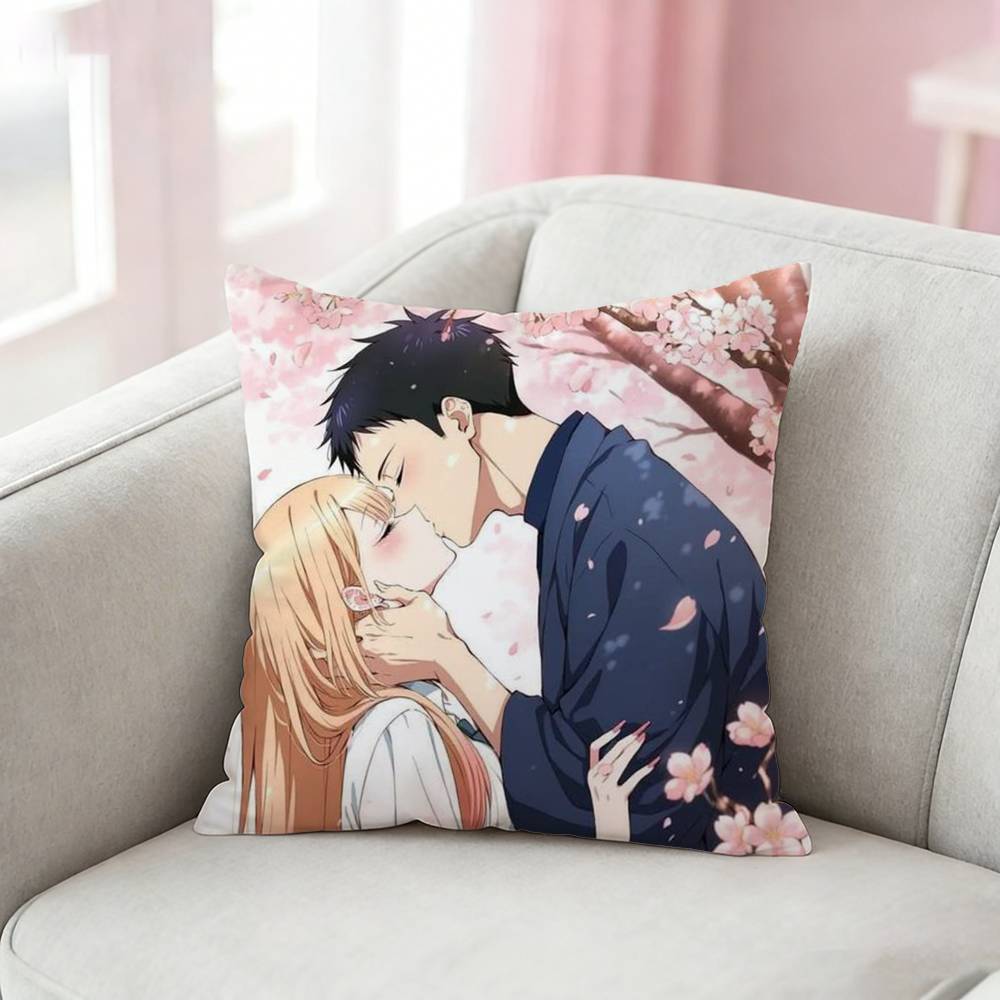Cute Cartoon My Dress-Up Darling Pillow Case Cushion Cover Throw Pillow Case For Car Sofa