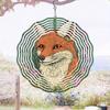 Vibrant Metal Fox Garden Spinner for Outdoor Decor Durable Wind Powered Sculpture for Yard Art and Thanksgiving Decoration Indoor Outdoor Use