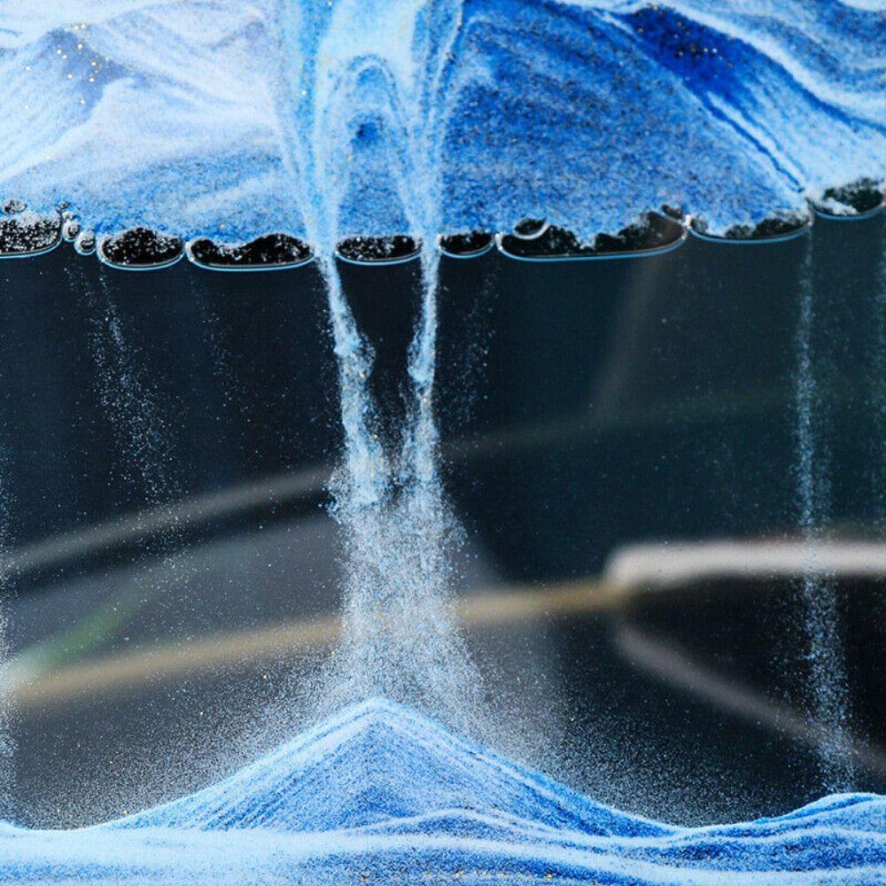 Домашний декор Стекло Зыбучий песок Картина Вращающийся 3D Песчаный пейзаж в движении Движущийся песок Художественная картина