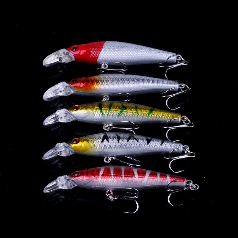 56 шт./лот, набор смешанных рыболовных приманок, приманки для гольяна, кривошипные приманки, комплект тройных крючков