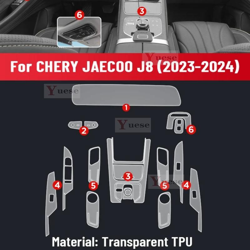 Для CHERY JAECOO J8 2024 Автомобильный Центральный Экран Управления TPU Навигация Защита от Царапин Салонная Защитная Пленка Наклейка