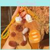 Capybara Plush Keychain Baking Wearing A Chefs Hat Toast Design For Gift