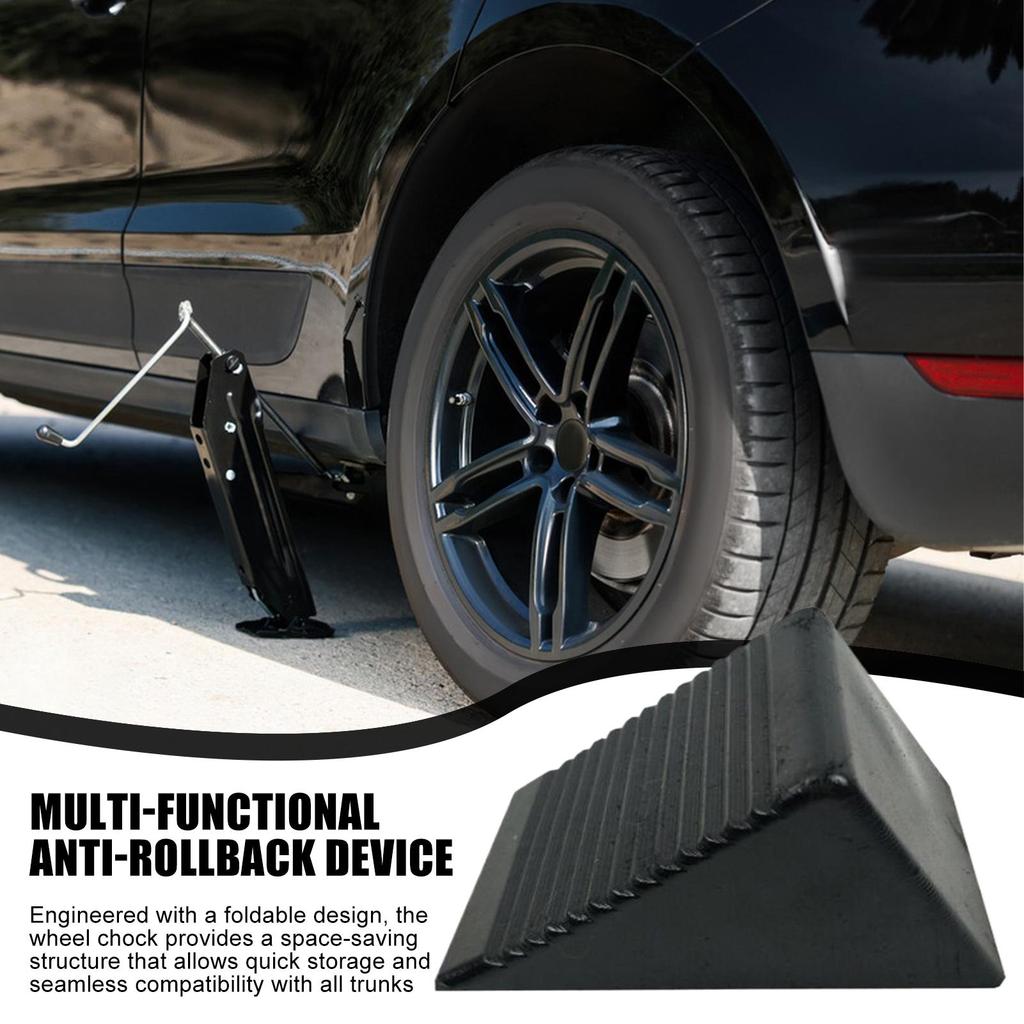 1 шт. Стопор скольжения шины Колесная колодка Прочная Подушка для надежной фиксации для автомобилей Мотоциклов Грузовиков Караванов Прицепов Колесо транспортного средства