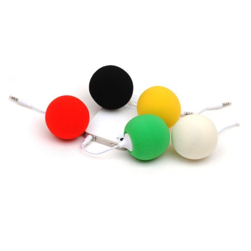 Портативный динамик Мини USB динамик с разъемом 3,5 мм Sponge Ball Динамик Легкий используется для мобильного телефона ПК ноутбука MP3