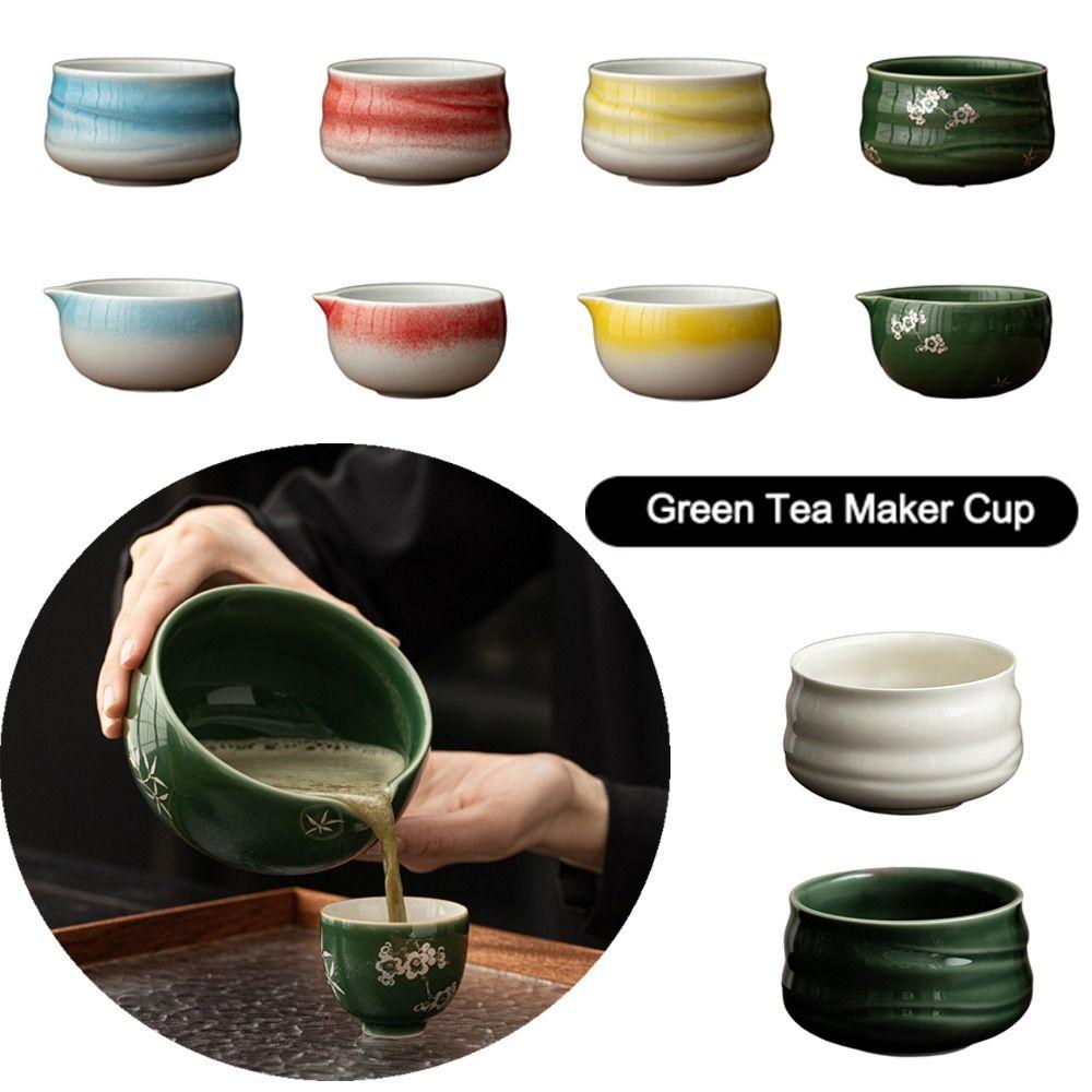 Large Capacity Matcha Bowl Ceramic Green Tea Maker Cup Tea Ceremony Tool for Tea Set Accessories