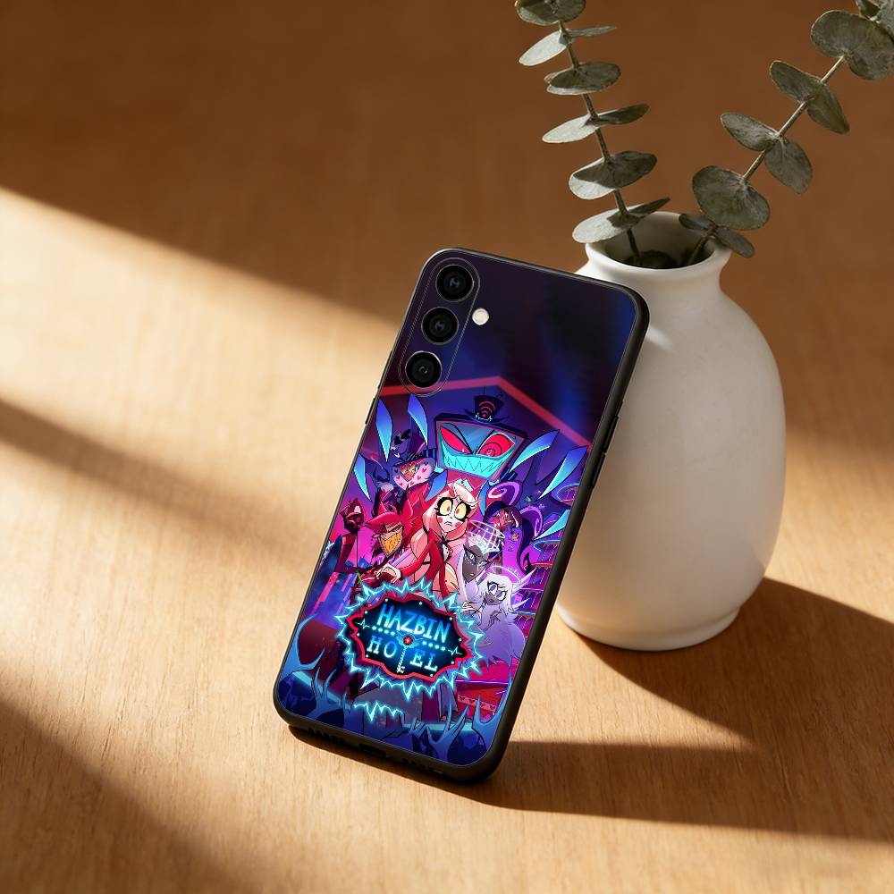 Чехол для телефона H-Hazbin Hotel для Samsung Galaxy A91,80,73,72 ,71,53,52,32 ,31,22,21s,20, Мягкий Черный Чехол
