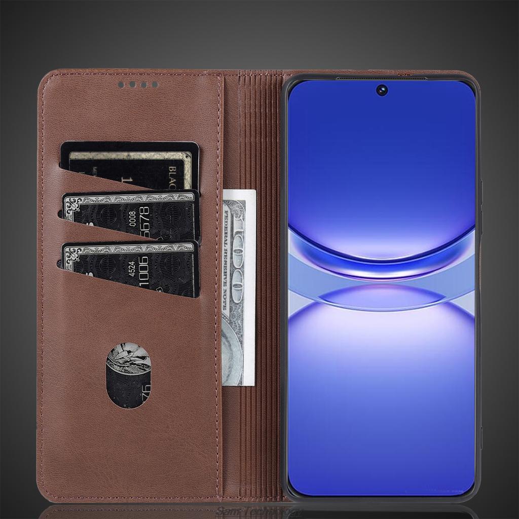 Роскошный магнитный адсорбционный кожаный чехол для Huawei Nova 12s Nova12s 6.7" откидной чехол защитный чехол Capa Fundas Coque