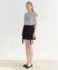 Sinun Ribbon Mini Skirt (Black)