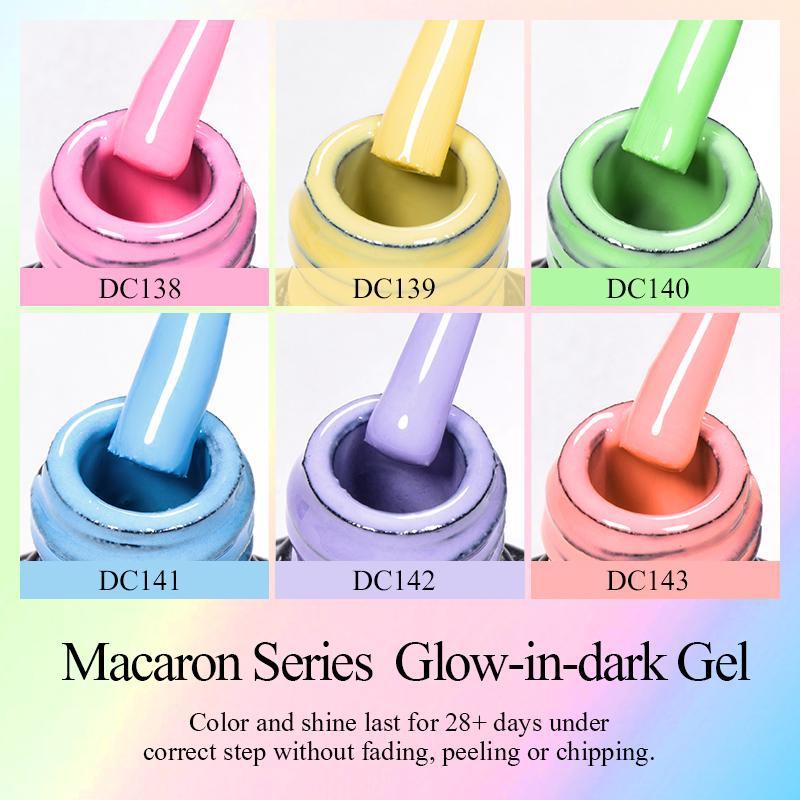 Mtssii Желто-оранжевый светящийся в темноте гель для ногтей - Светящаяся серия «Макарон»