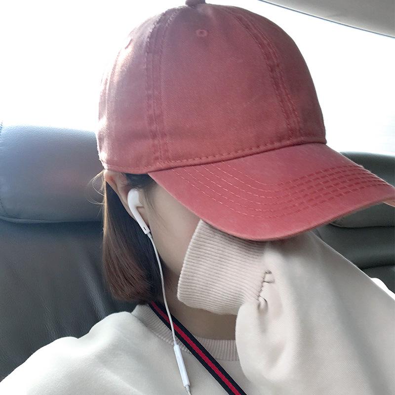 Бейсболка унисекс в стиле ретро с эффектом потертости — весенне-летний стиль с дизайном в виде утконосика, открывающим лицо