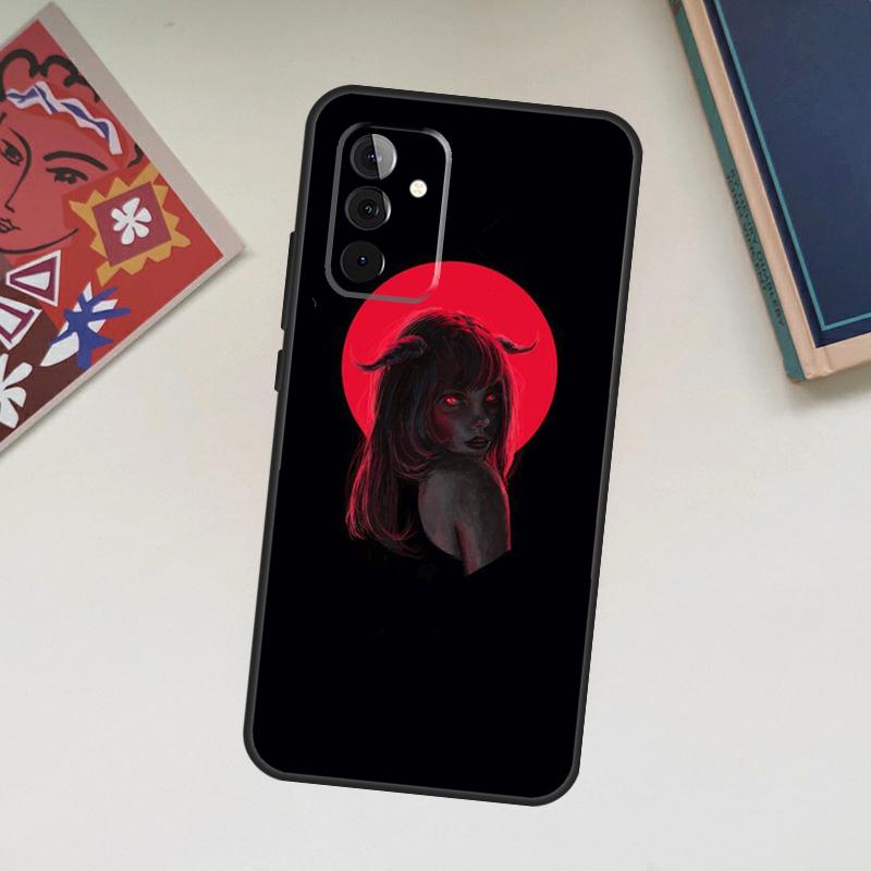Devil Woman Case For Samsung Galaxy A06 A16 A26 A36 A56 A55 A35 A15 A53 A32 A52 A33 A13 A14 A34 A54 A17