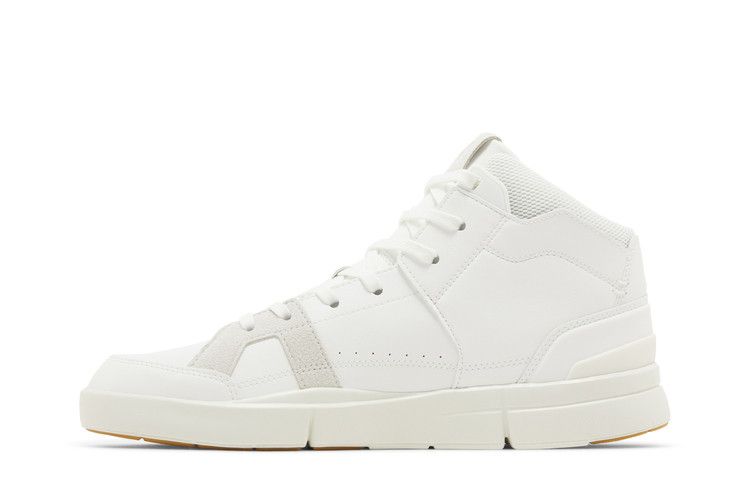 Men's Sneakers On Running On The Roger Clubhouse Mid White Sand White/Sand