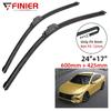 2PCS Wiper Blades For Mitsubishi Lancer 2017-2022 24" 17" Fit Front Windshield Windscreen Window Brushes Cutter Accessories 2018 2019 2020 2021 2022