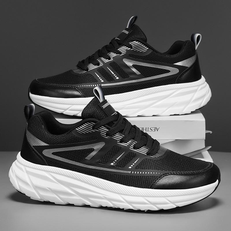 2026 New Autumn Spring and Autumn Large Size Men's Shoes Light Casual Sports Flying Weaving Comfortable Outdoor Running Shoes