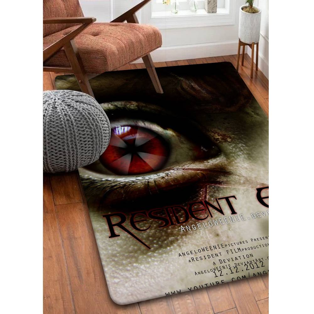 1PC Game R-Resident Evil Bathroom Mat Kids Room Bedroom Decoration Balcony Anti-Slip Doormat Living Room Welcome Rug