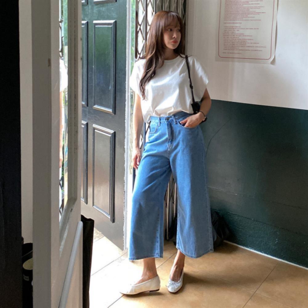 New ArrivalS Open Run Women S Cotton Medium Blue Back Banding 9 10 Denim pantS
