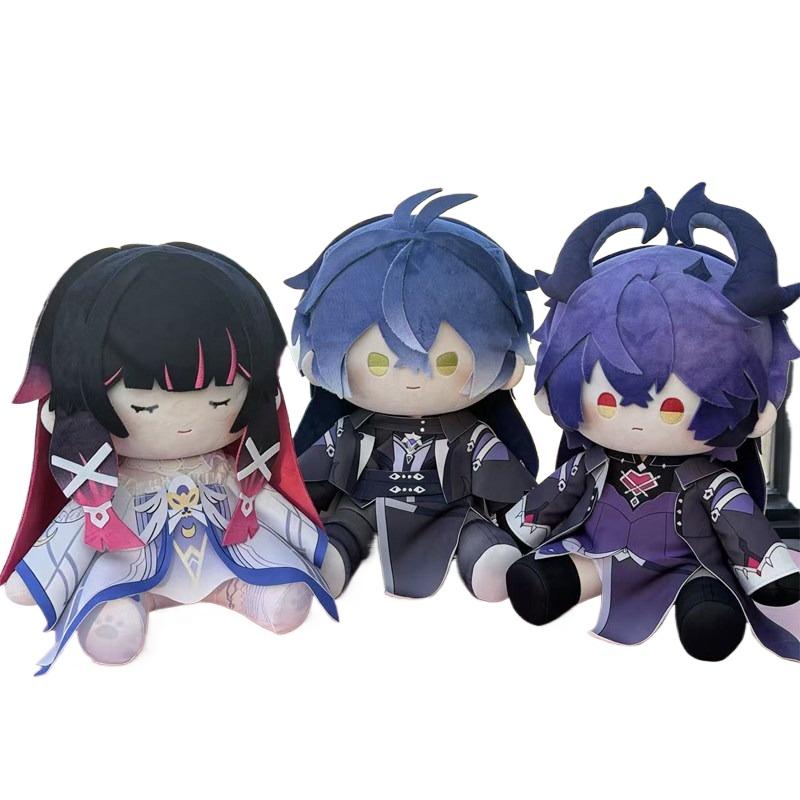 40cm Anime Game Genshin Impact Flins Kawaii Cosplay Soft Cotton Doll Body Cartoon Dress Up Clothing Sitting Toy Figure Fans Gift