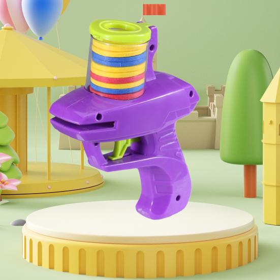 Игрушка-пусковая установка для дисков с триггером, 15 дисков EVA, открытый сад, задний двор, лужайка, парк, детский летающий диск-шутер, игра для малышей, подарок для мальчиков и девочек