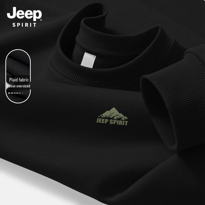 Мужская повседневная толстовка JEEP SPIRIT 2026 Весна/Осень с круглым вырезом