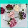 Bridal Rose Flower Arrangement With Silk Material For Wedding Decor And Photography Props
